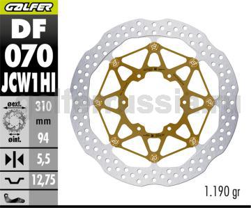Тормозной диск для мотоциклов спорт/город DF070JCW1HI перед