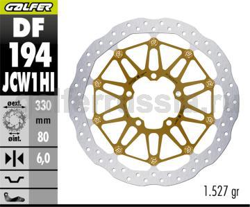 Тормозной диск для мотоциклов спорт/город DF194JCW1HI перед