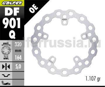 Лепестковый не плавающий диск серии CUBIQ DF901Q перед