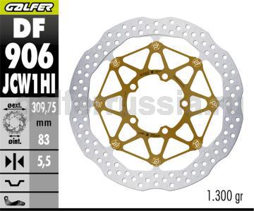 Тормозной диск для мотоциклов спорт/город DF906JCW1HI перед