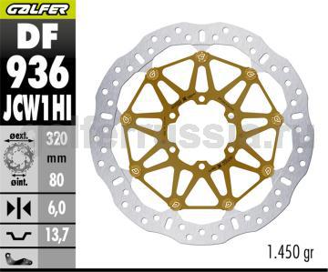 Тормозной диск для мотоциклов спорт/город DF936JCW1HI перед
