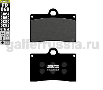 Городская тормозная колодка FD068G1054 перед