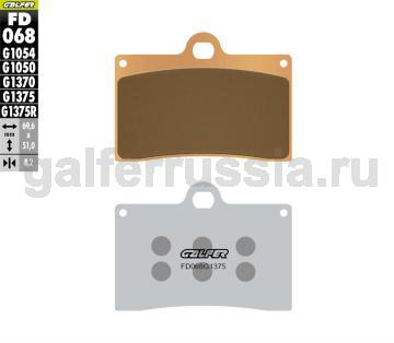 Спортивная тормозная колодка FD068G1375 перед