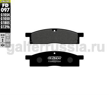 Городская тормозная колодка FD097G1054 перед