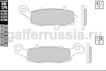 Тормозная колодка город-спорт FD174G1651 перед