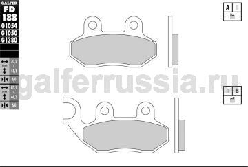 Тормозная колодка город-спорт FD188G1651 перед или зад