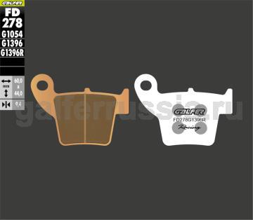 Тормозная колодка для грунта FD278G1396R перед или зад