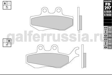 Тормозная колодка город-спорт FD297G1651 перед