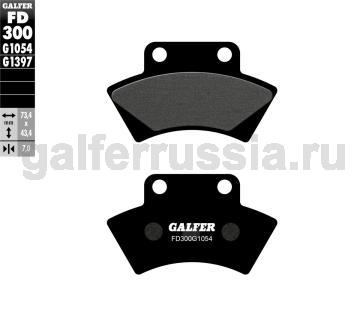 Городская тормозная колодка FD300G1054 зад