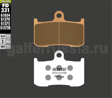 Спортивная тормозная колодка FD331G1375R перед