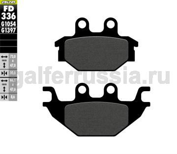 Городская тормозная колодка FD336G1054 перед или зад