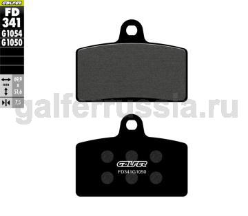 Городская тормозная колодка для скутеров FD341G1050 перед