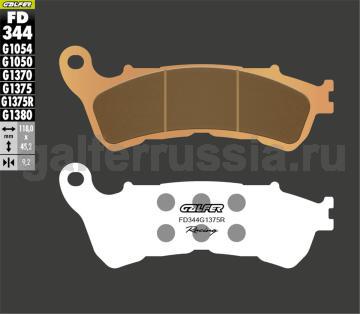 Спортивная тормозная колодка FD344G1375R перед или зад