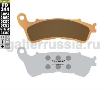 Спортивная тормозная колодка FD344G1375 перед или зад