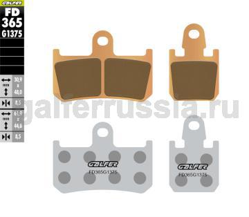 Спортивная тормозная колодка FD365G1375 перед