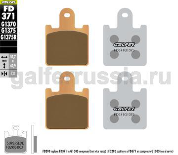 Спортивная тормозная колодка FD371G1375 перед