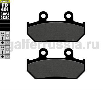 Городская тормозная колодка FD401G1054 зад