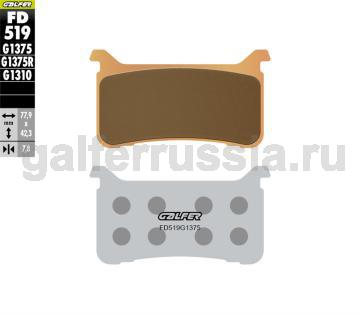 Спортивная тормозная колодка FD519G1375 перед